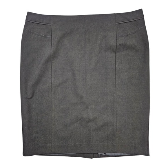 Worthington Dresses & Skirts - Worthington Stretch‎ Pencil Skirt Womens Size 14 Black Zipper Work Office Preppy